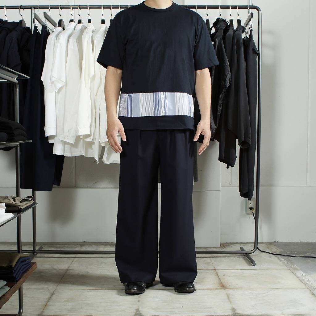 【SALE】Casely Hayford ケイスリー ヘイフォード  切り返しTシャツ TONY HAWK ネイビー