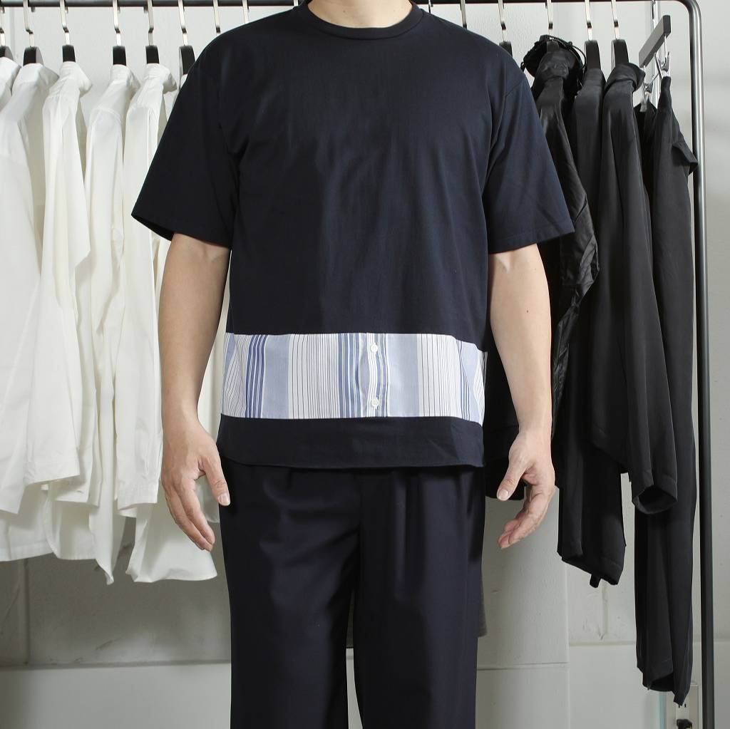 【SALE】Casely Hayford ケイスリー ヘイフォード  切り返しTシャツ TONY HAWK ネイビー