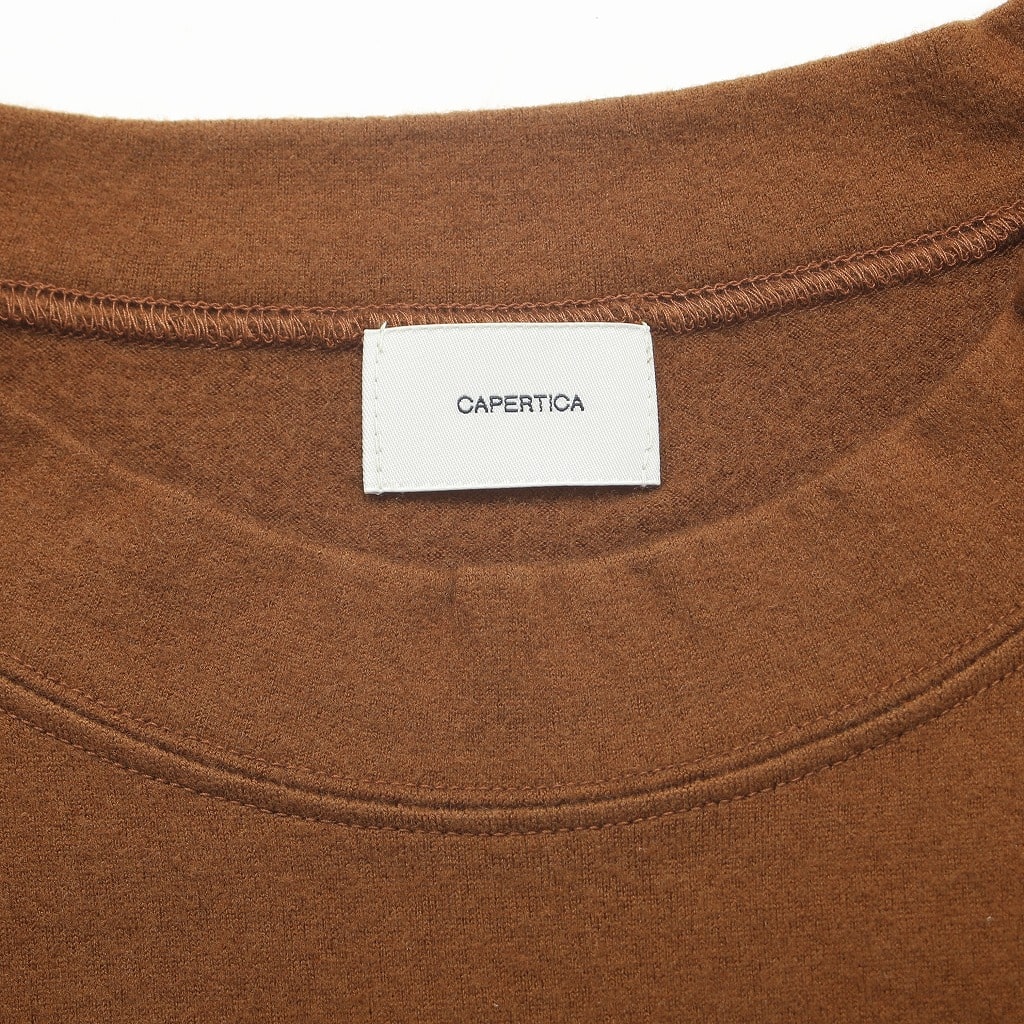 CAPERTICA カペルチカ MNスウェット 140s ウォッシャブルウール キャメル