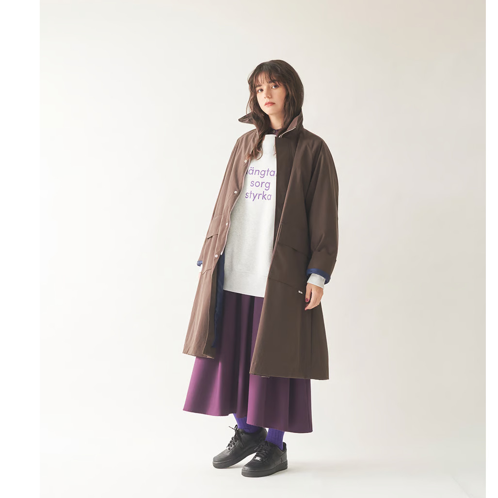 amne アンヌ ナイロン オックス カバードコート NYLON OX covered coat