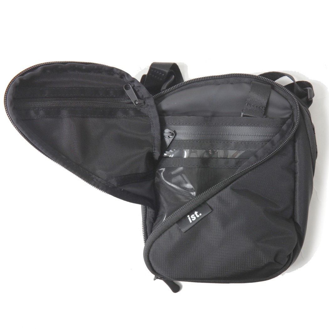 ist. イスト Zファスナー ショルダーバッグ サコッシュ ist.-SB  ブラック