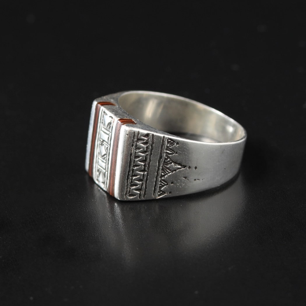 TOUAREG SILVER JEWELRY トゥアレグ シルバー ジュエリー シルバーリング ebony6 シルバー 22号