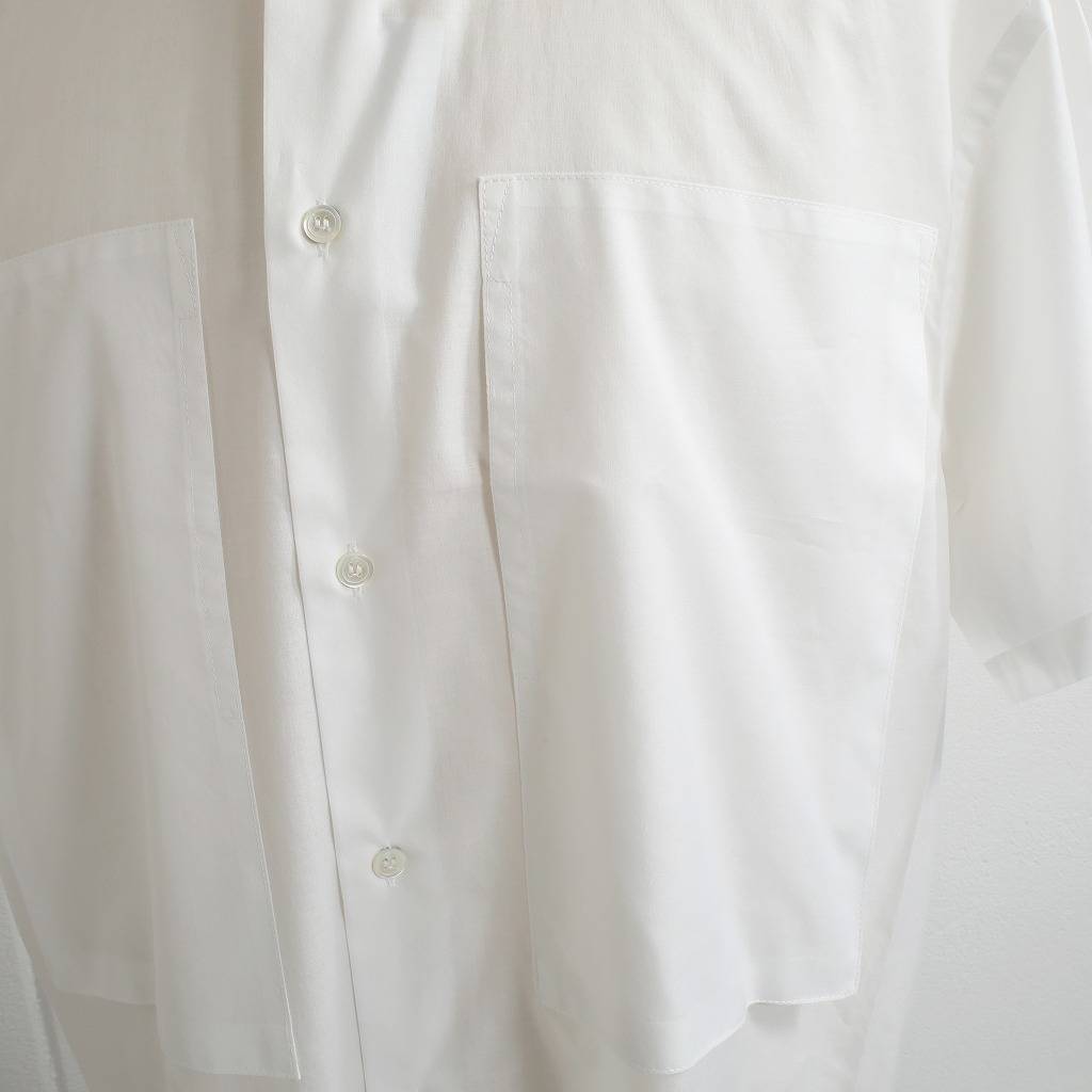 E.TAUTZ イートウツ ショートスリーブ シャツ ブロード SHORT SLEEVE LINEMAN SHIRT ホワイト