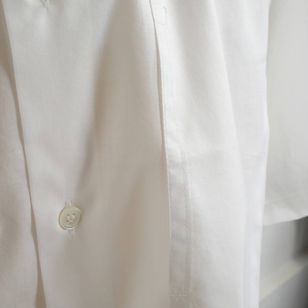 E.TAUTZ イートウツ ショートスリーブ シャツ ブロード SHORT SLEEVE LINEMAN SHIRT ホワイト