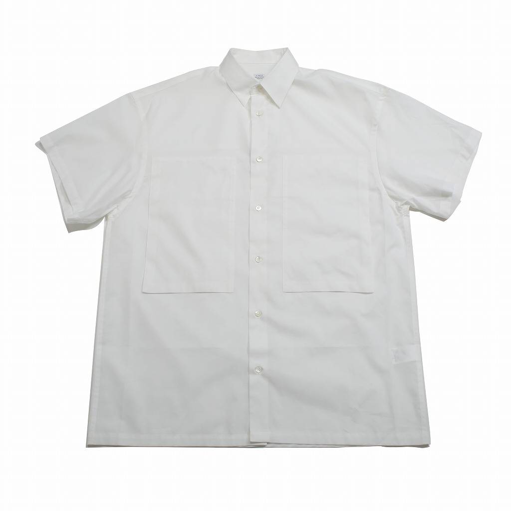 E.TAUTZ イートウツ ショートスリーブ シャツ ブロード SHORT SLEEVE LINEMAN SHIRT ホワイト