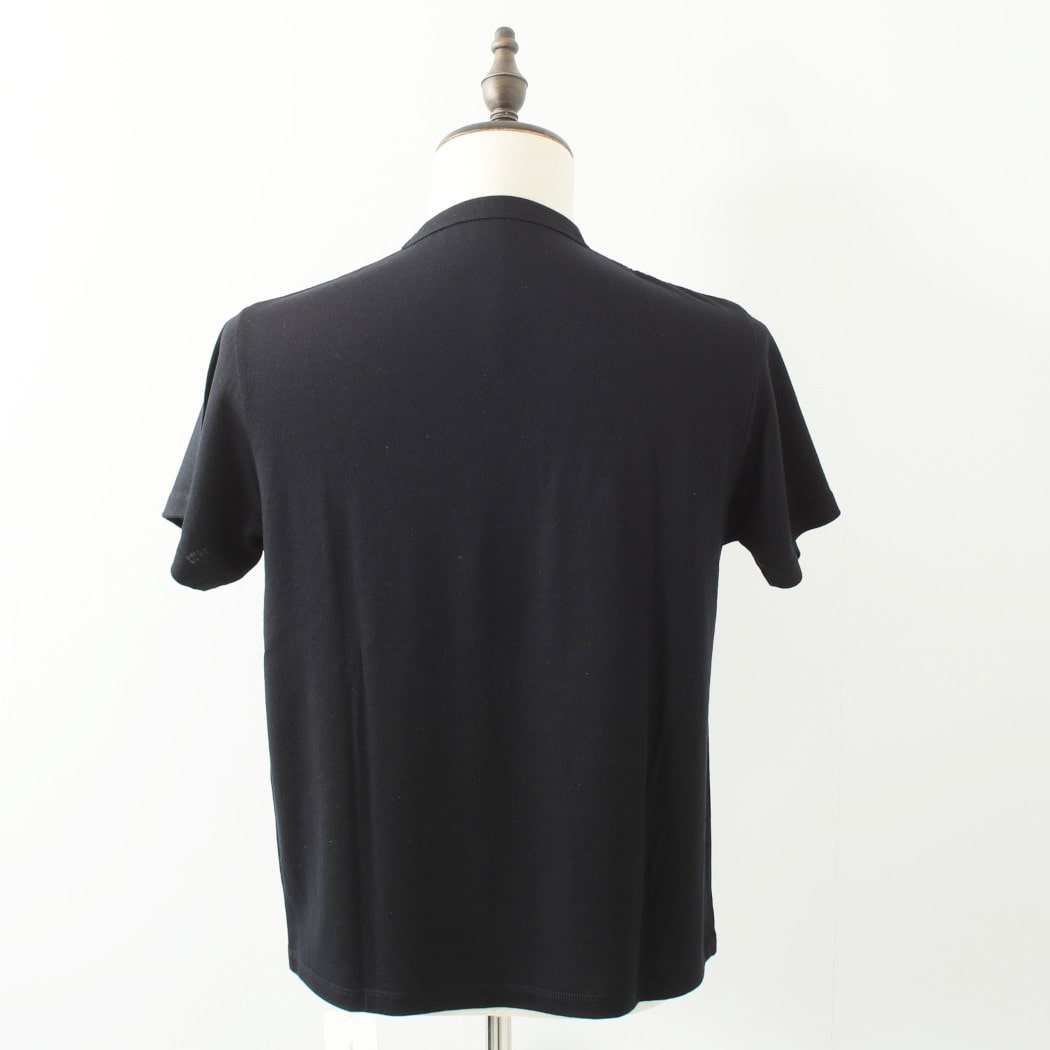 CAPERTICA カペルチカ ウールTシャツ Super140s ウオッシャブルウール ダークネイビー MIDNIGHT