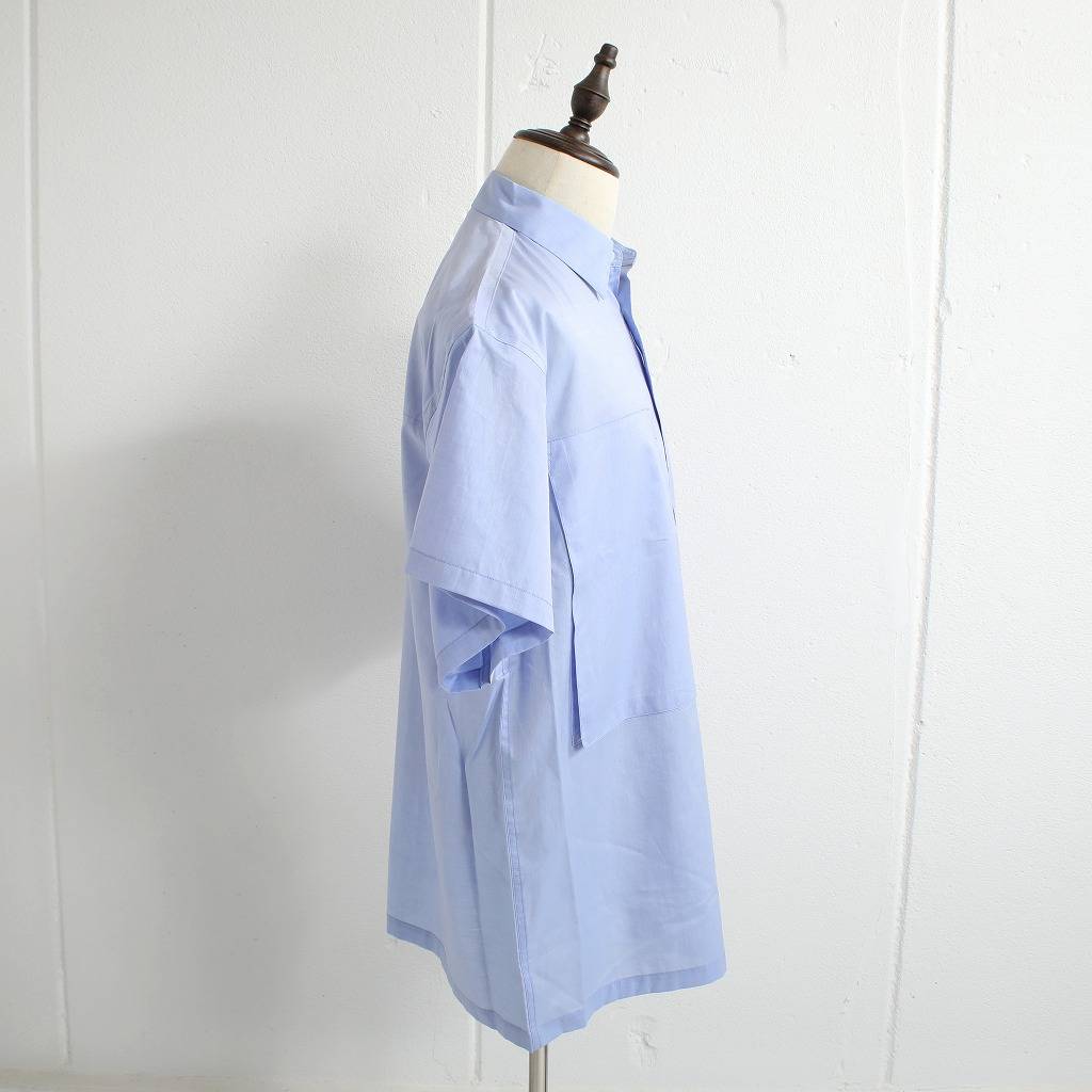E.TAUTZ イートウツ ショートスリーブ シャツ ブロード SHORT SLEEVE LINEMAN SHIRT サックス