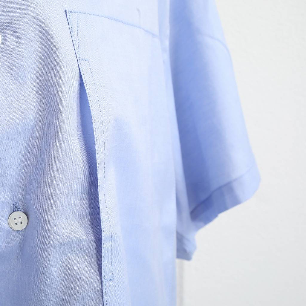 E.TAUTZ イートウツ ショートスリーブ シャツ ブロード SHORT SLEEVE LINEMAN SHIRT サックス