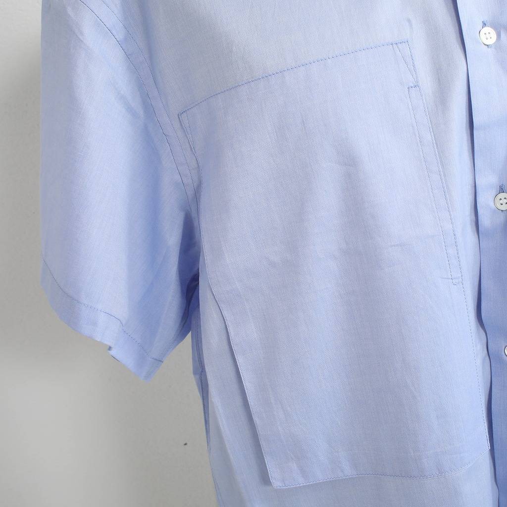 E.TAUTZ イートウツ ショートスリーブ シャツ ブロード SHORT SLEEVE LINEMAN SHIRT サックス