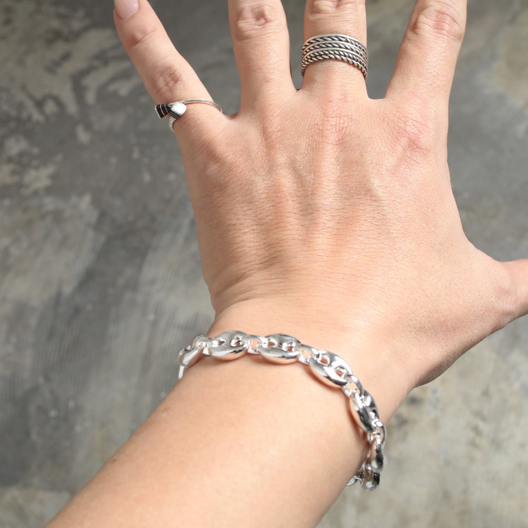 INTERIM インテリム マリーナ チェーン Tバー ブレスレット イタリアン