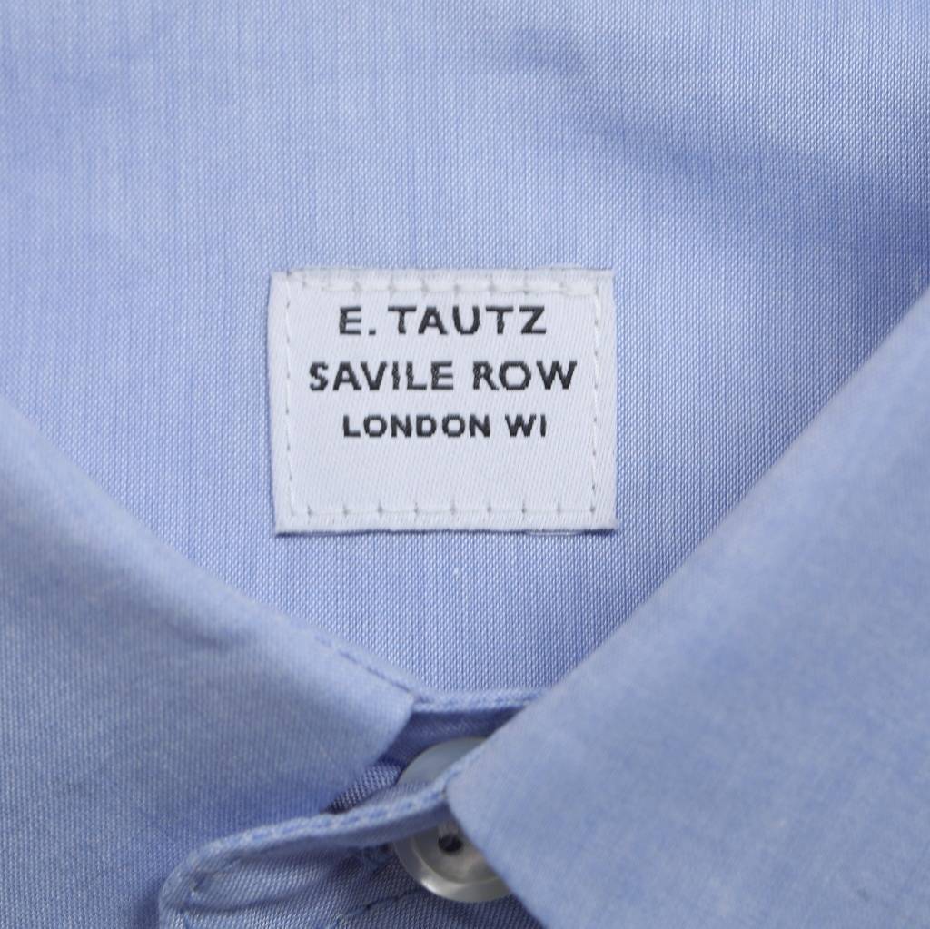 E.TAUTZ イートウツ シャツ ブロード LINEMAN SHIRT サックス