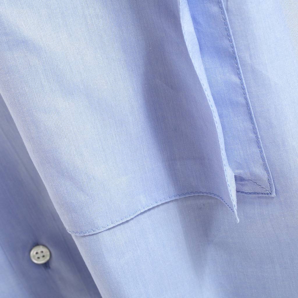 E.TAUTZ イートウツ シャツ ブロード LINEMAN SHIRT サックス