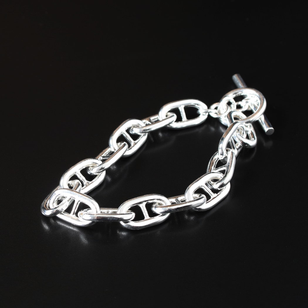 INTERIM インテリム アンカー チェーン Tバー ブレスレット イタリアン