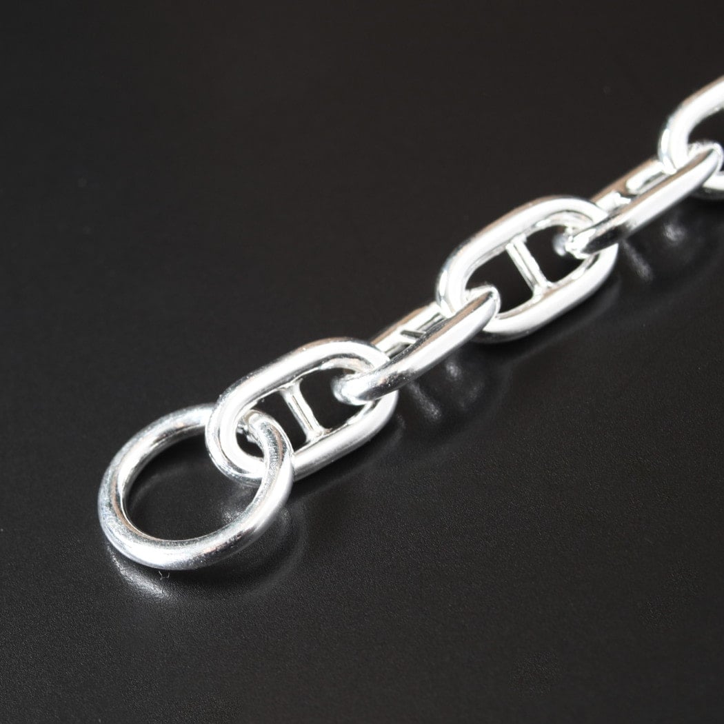 INTÉRIM アンカーブレスレット INTERIM インテリム アンカー チェーン Tバー ブレスレット イタリアン