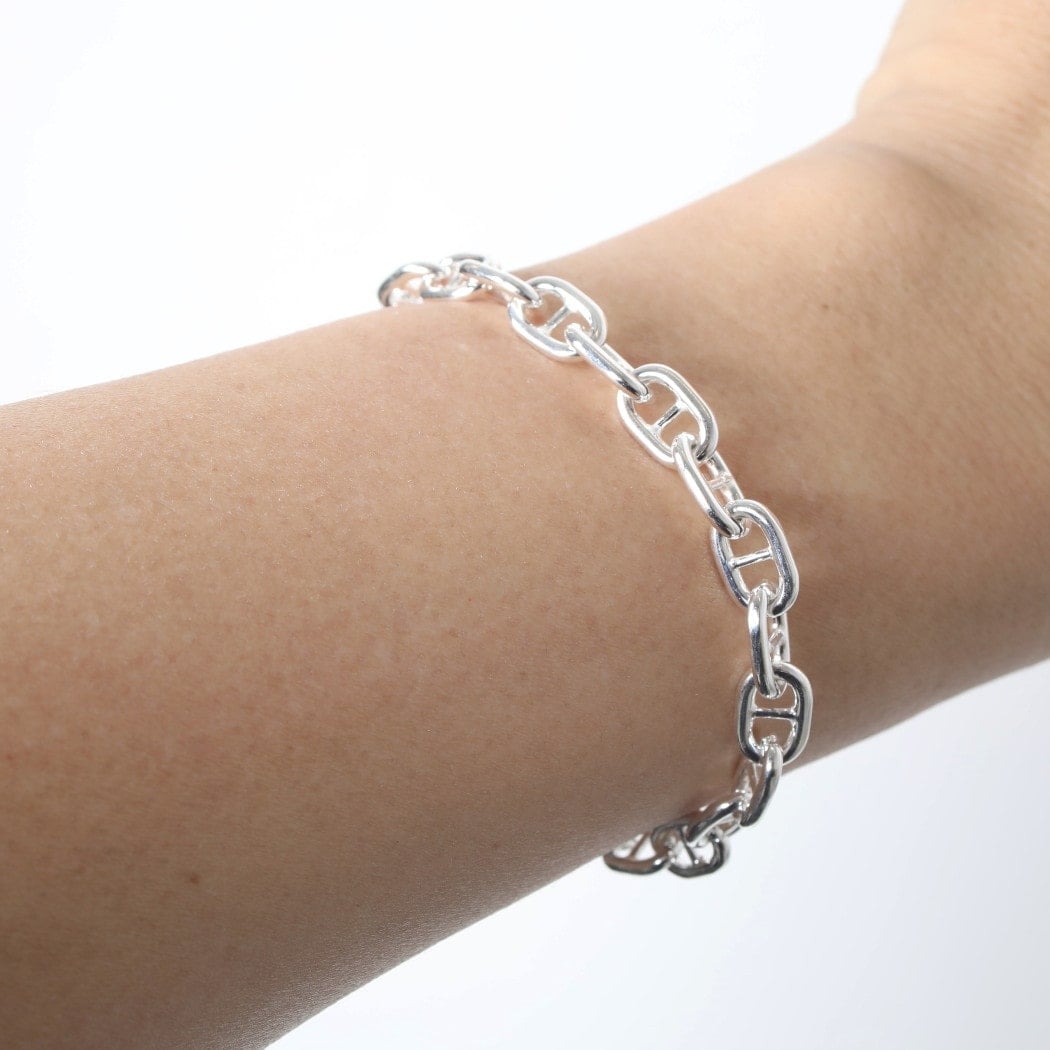 INTERIM インテリム アンカー チェーン Tバー ブレスレット イタリアン