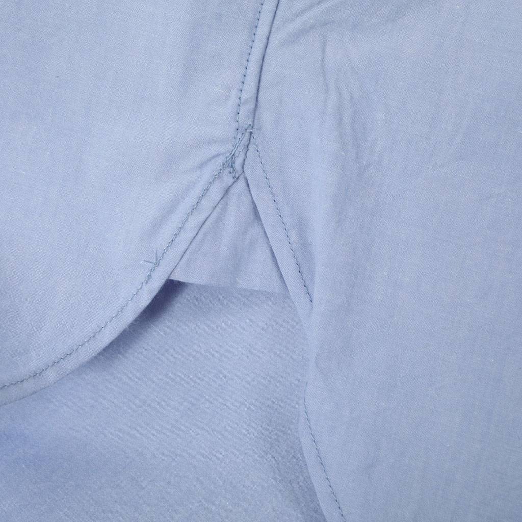 ＜&RC＞バンドカラーシャツ サックスブルー レイカンバンドカラーS/S シャツ（シャツ／ブラウス）｜B.C