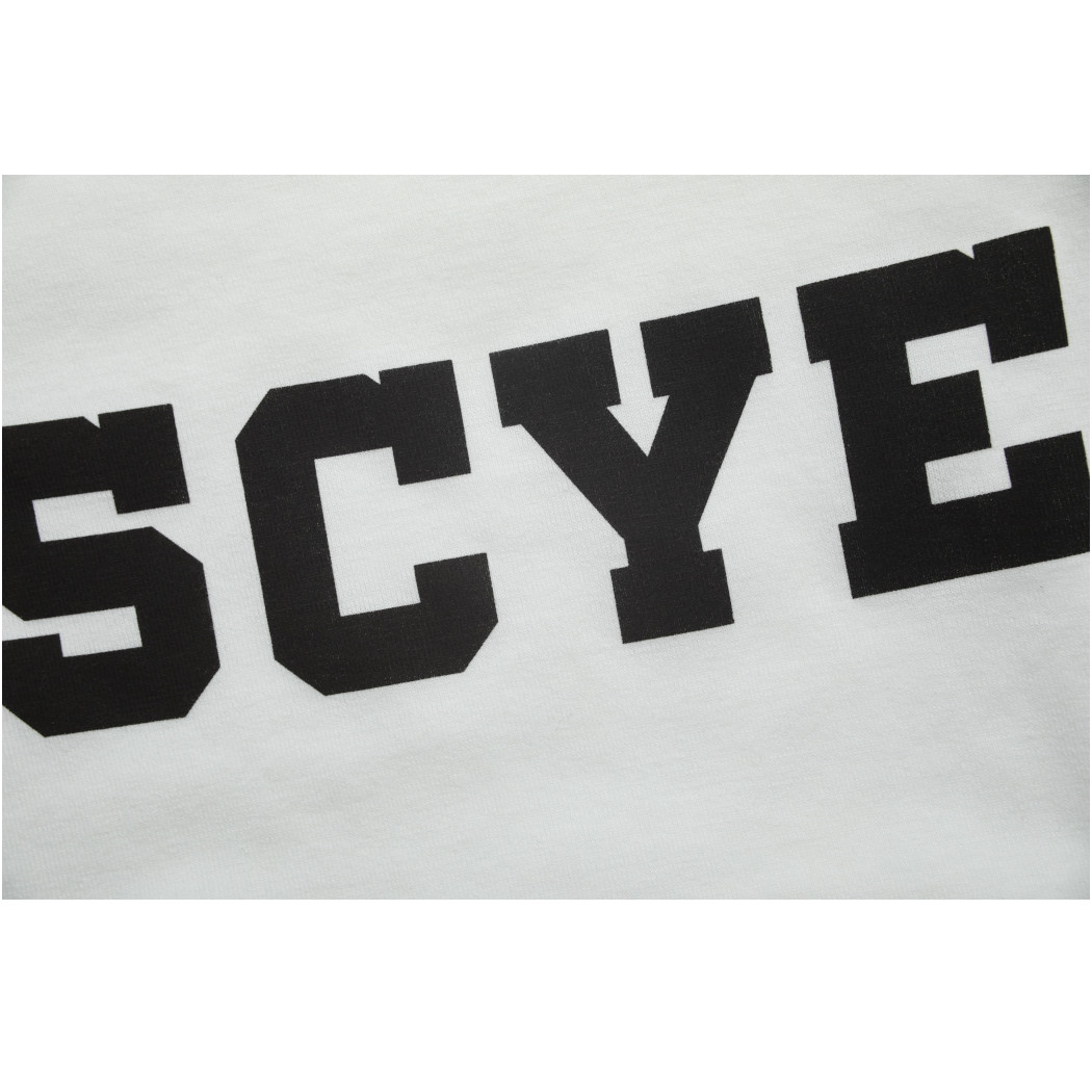 Scye BASICS サイベーシックス Tシャツ ロゴプリント  Logo-Printed T-shirt オフシロ