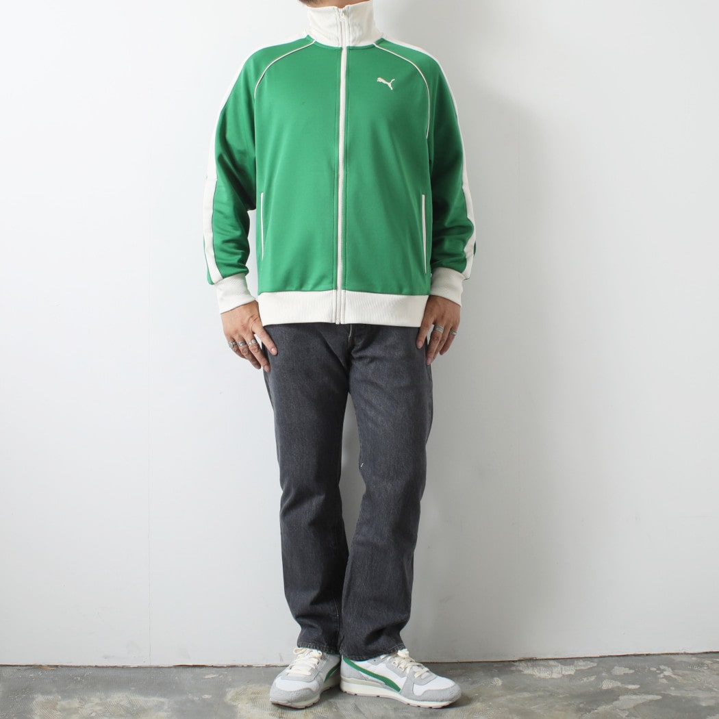 PUMA アルジェリア代表 トラックジャケット L相当 白グリーン ヴィンテージ PUMA トラックジャケット XXLサイズ プーマ ジャージ ビッグサイズ