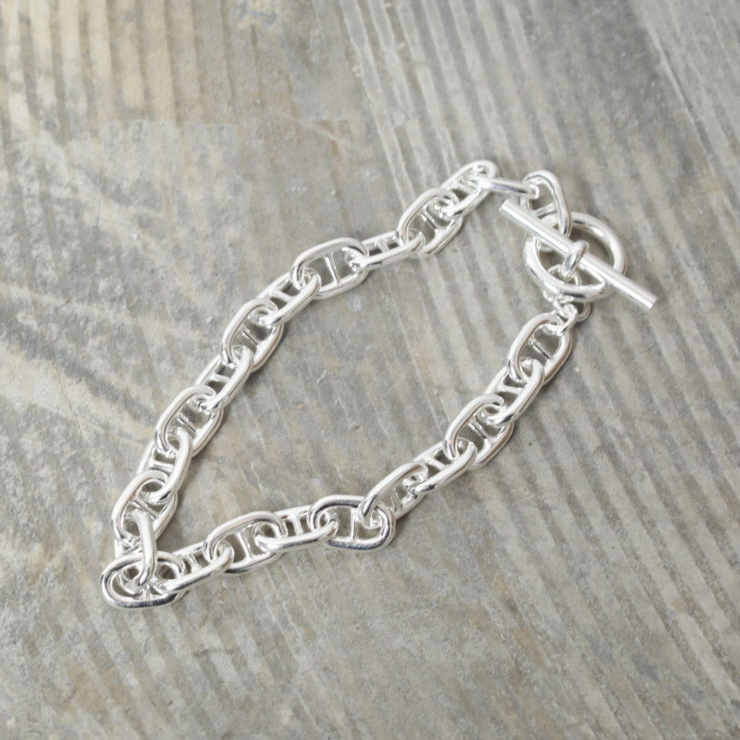 INTERIM インテリム アンカー チェーン Tバー ブレスレット イタリアン シルバー925 プチ ANCHOR CHAIN T-BAR BRACELET SILVER925 PETIT シルバー