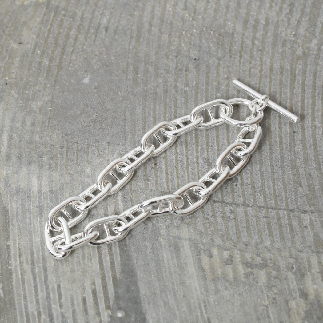 INTERIM インテリム アンカー チェーン Tバー ブレスレット イタリアン