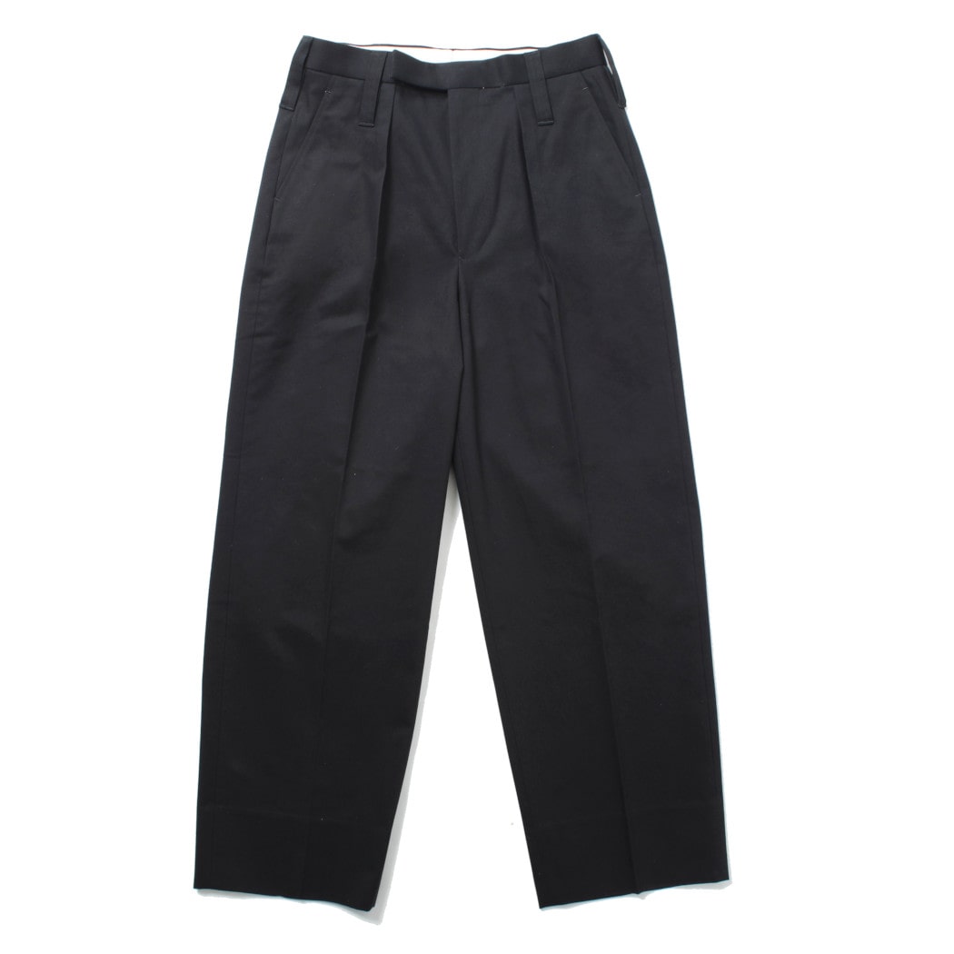 Interim インテリム ワイドテーパード スラックス INTERIM（インテリム）10oz SHUTTLE DENIM 2-TUCK WIDE TAPERED