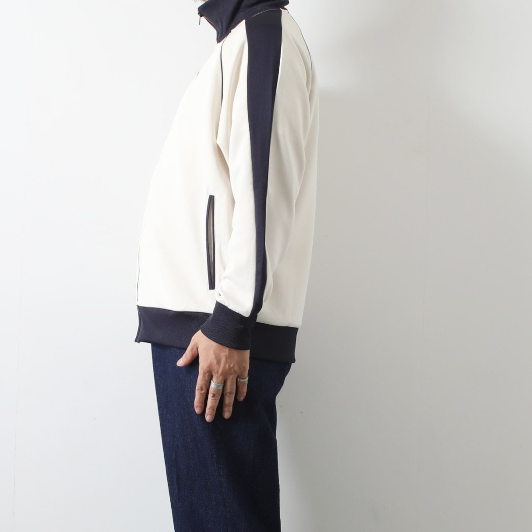 PUMA プーマ ユニセックス T7 トラック ジャケット ジェンダーレス ジャパンモデル ホワイト×ネイビー ALPINE SNOW-NEW NAVY