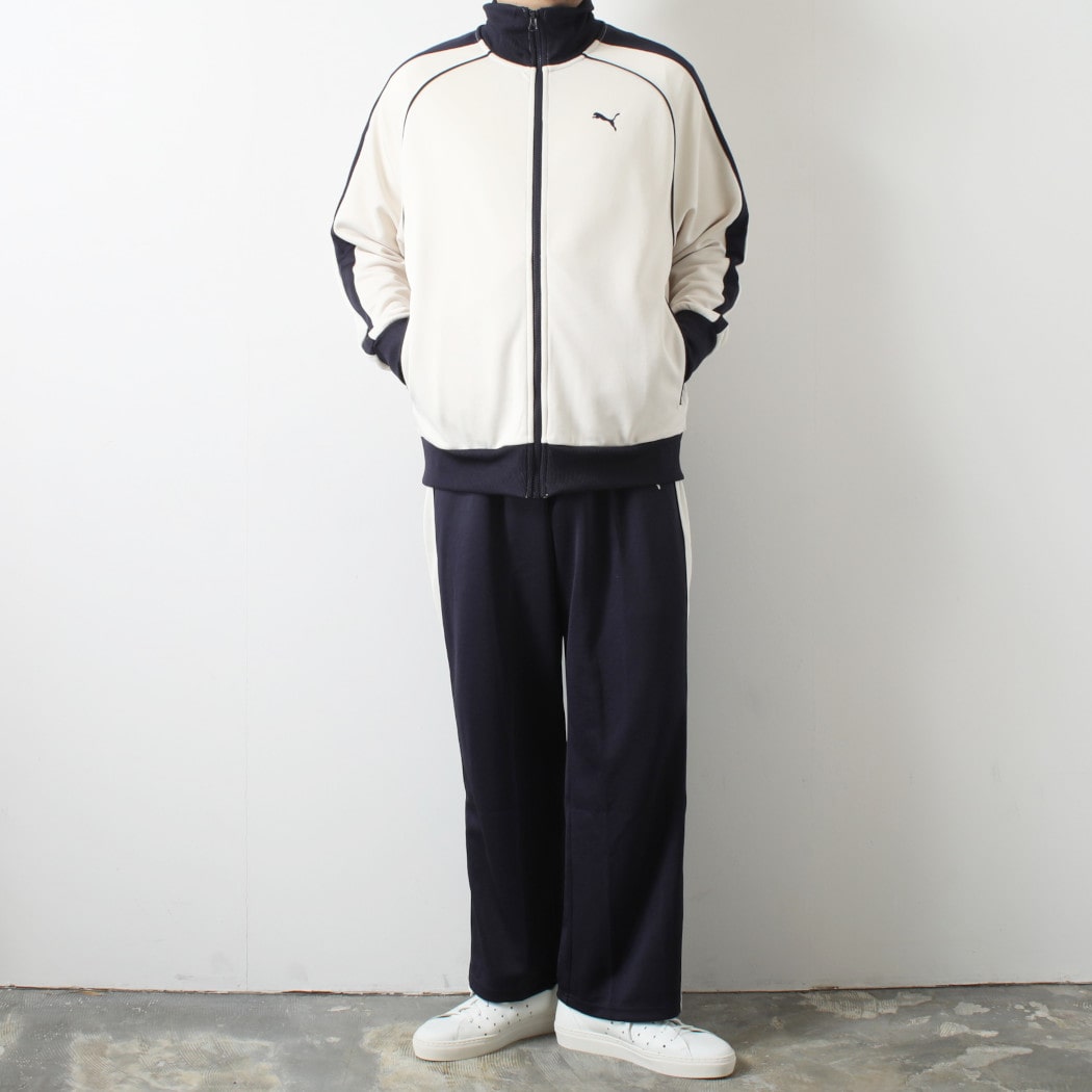 ま*ん様 PUMA ホワイトレザージャケット プーマ（PUMA）（メンズ）STRENGTH TRAINING ニットジャケット 525231