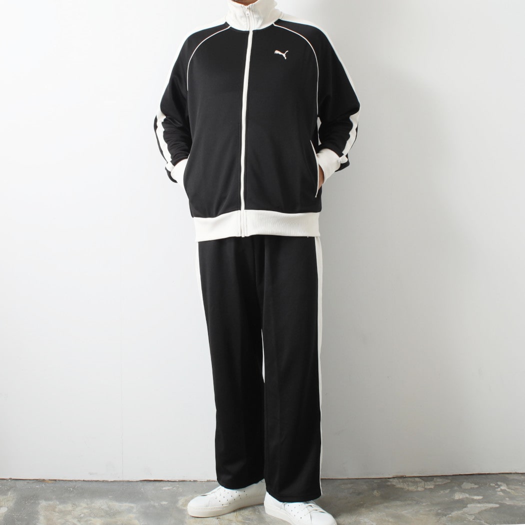 PUMA プーマ ユニセックス T7 トラックパンツ ジェンダーレス ジャパンモデル プーマブラック JP PUMA Black-Alpine Snow