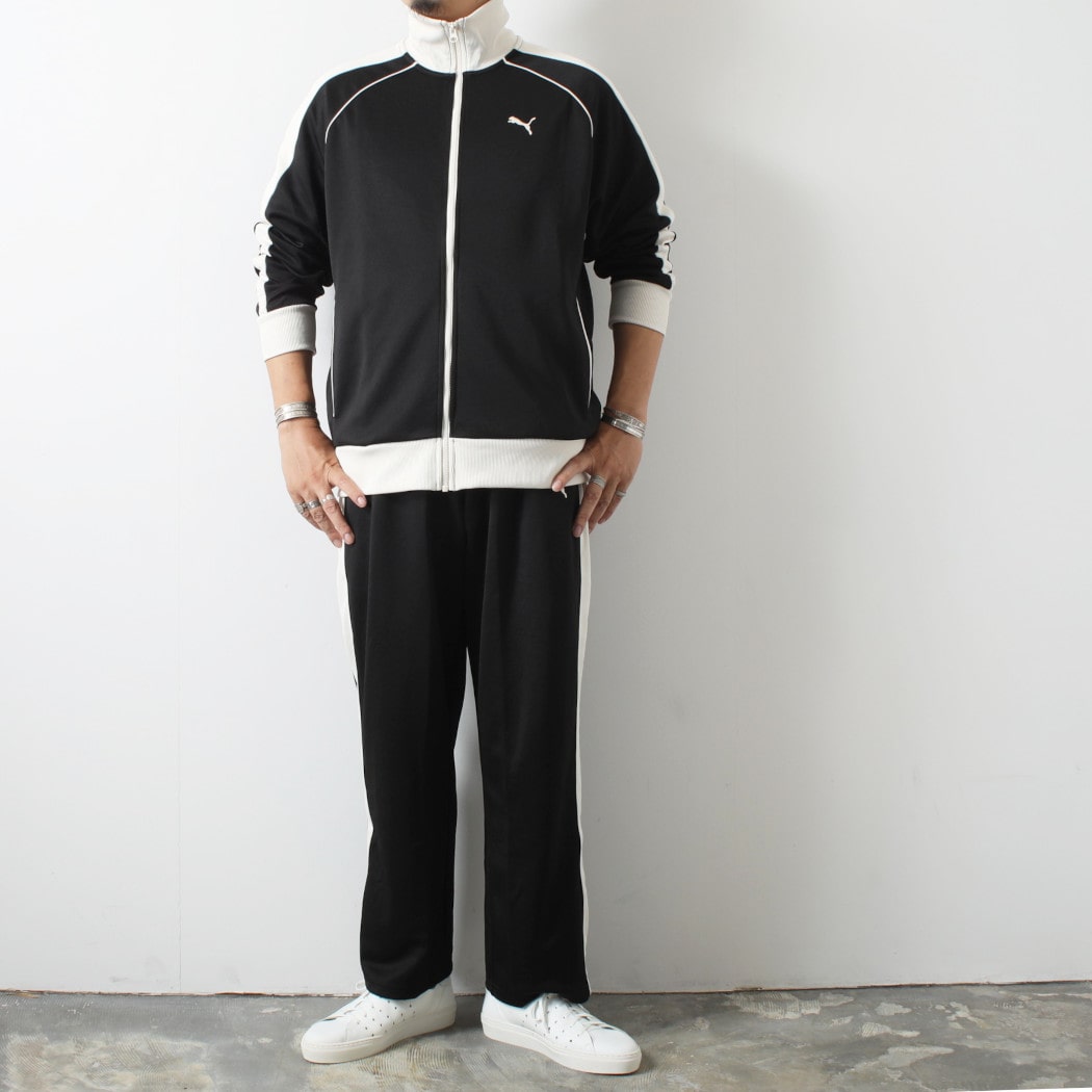 PUMA プーマ ユニセックス T7 トラックパンツ ジェンダーレス ジャパンモデル プーマブラック JP PUMA Black-Alpine Snow