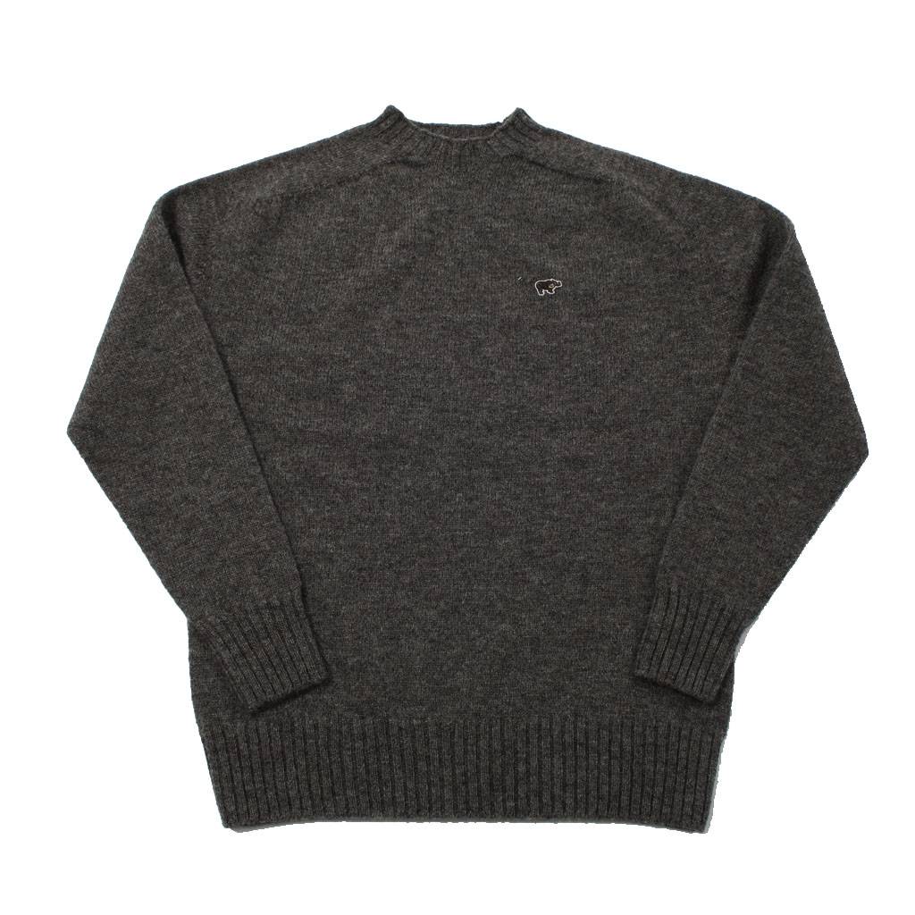 Scye - Scye BASICS シェットランドウール セーター トップグレー サイ Scye サイ セーター シェットランドウール クルーネック トップ