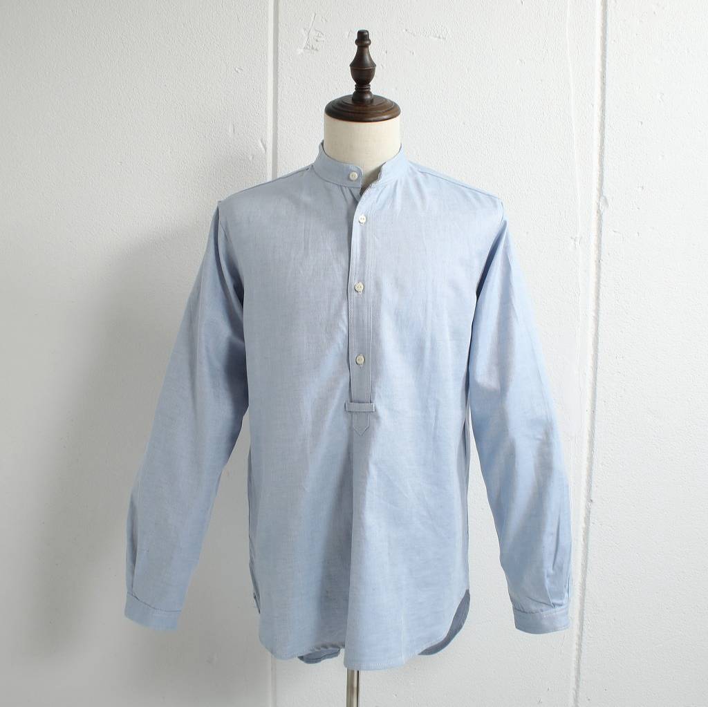 Yarmouth Oilskins ヤーマスオイルスキン YARMO ヤーモ プルオーバーシャツ The Admiralty Shirt ライトブルー