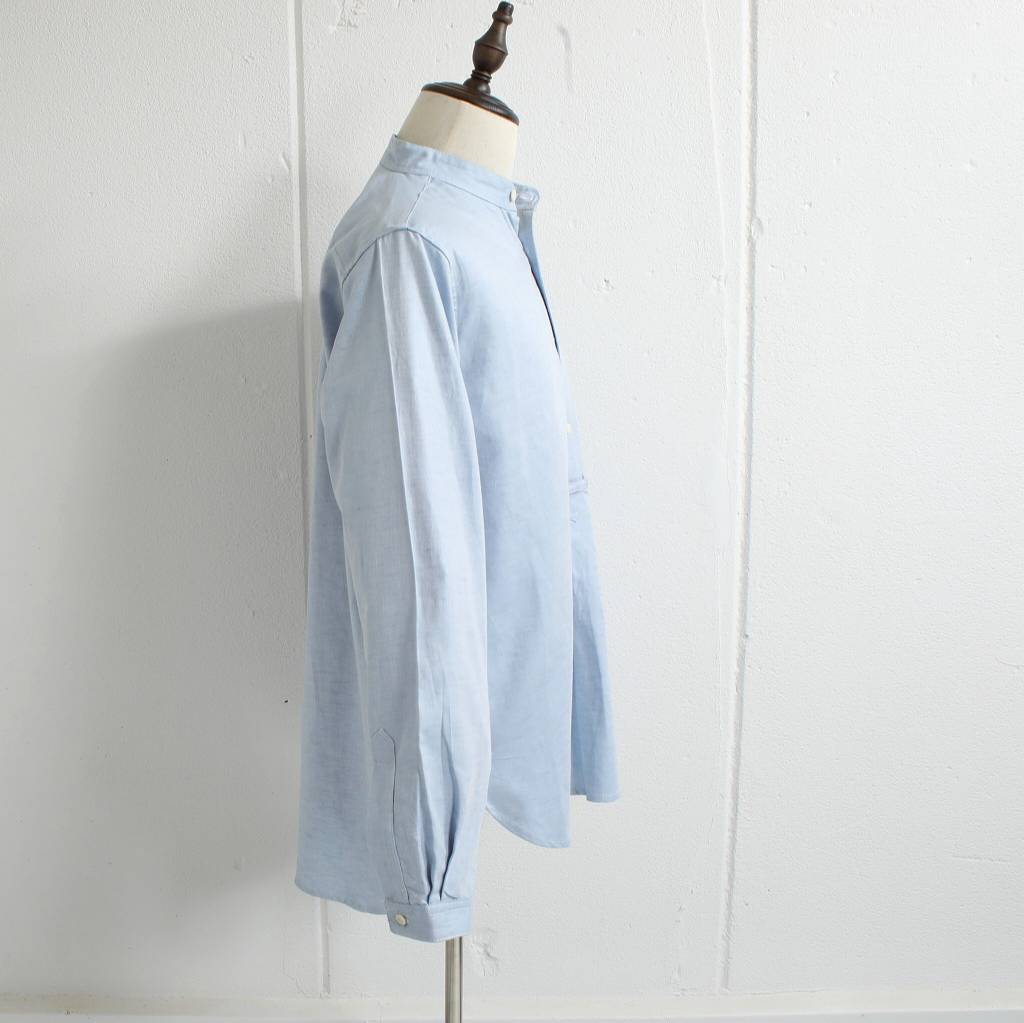 Yarmouth Oilskins ヤーマスオイルスキン YARMO ヤーモ プルオーバーシャツ The Admiralty Shirt ライトブルー