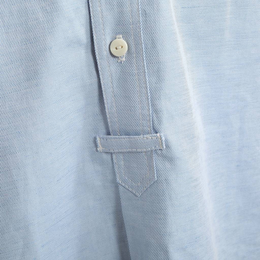 Yarmouth Oilskins ヤーマスオイルスキン YARMO ヤーモ プルオーバーシャツ The Admiralty Shirt ライトブルー