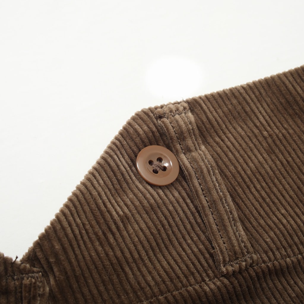 SCYE サイ ハイバック コーデュロイパンツ ブラウン Cotton Corduroy