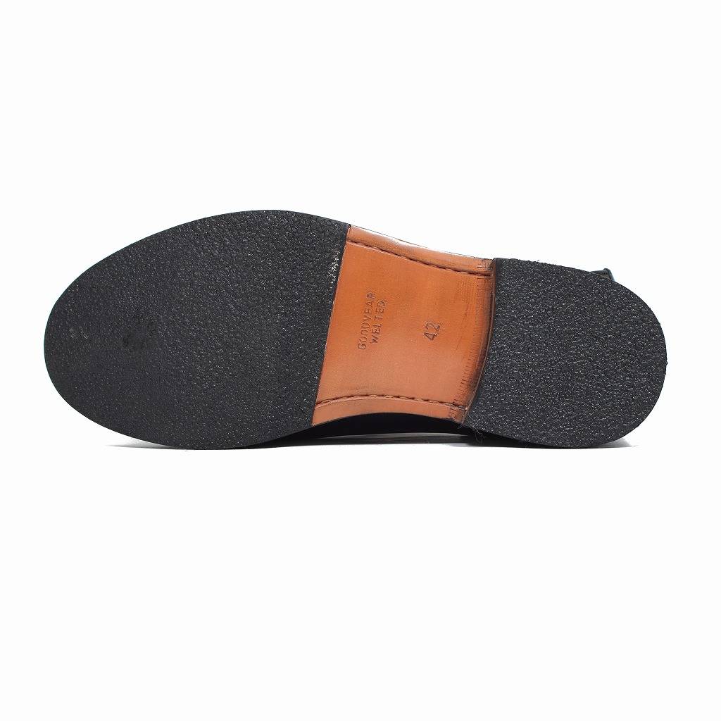 Milton Keynes ミルトンキーンズ レザーフラットシューズ ラバーソール