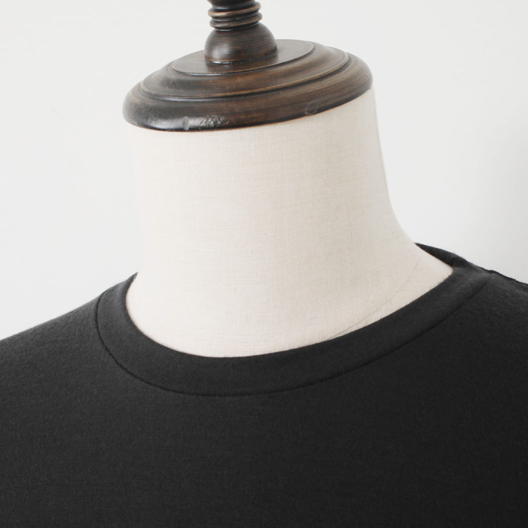 CAPERTICA カペルチカ ウールTシャツ Super140s ウオッシャブルウール ダークネス DARKNESS ダークグレー