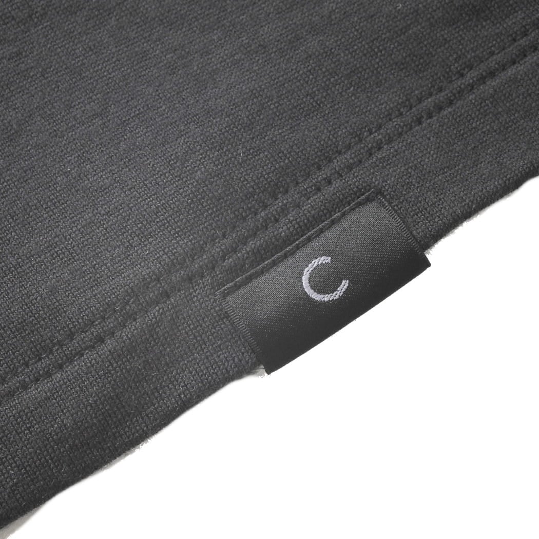 CAPERTICA カペルチカ ウールTシャツ Super140s ウオッシャブルウール ダークネス DARKNESS ダークグレー