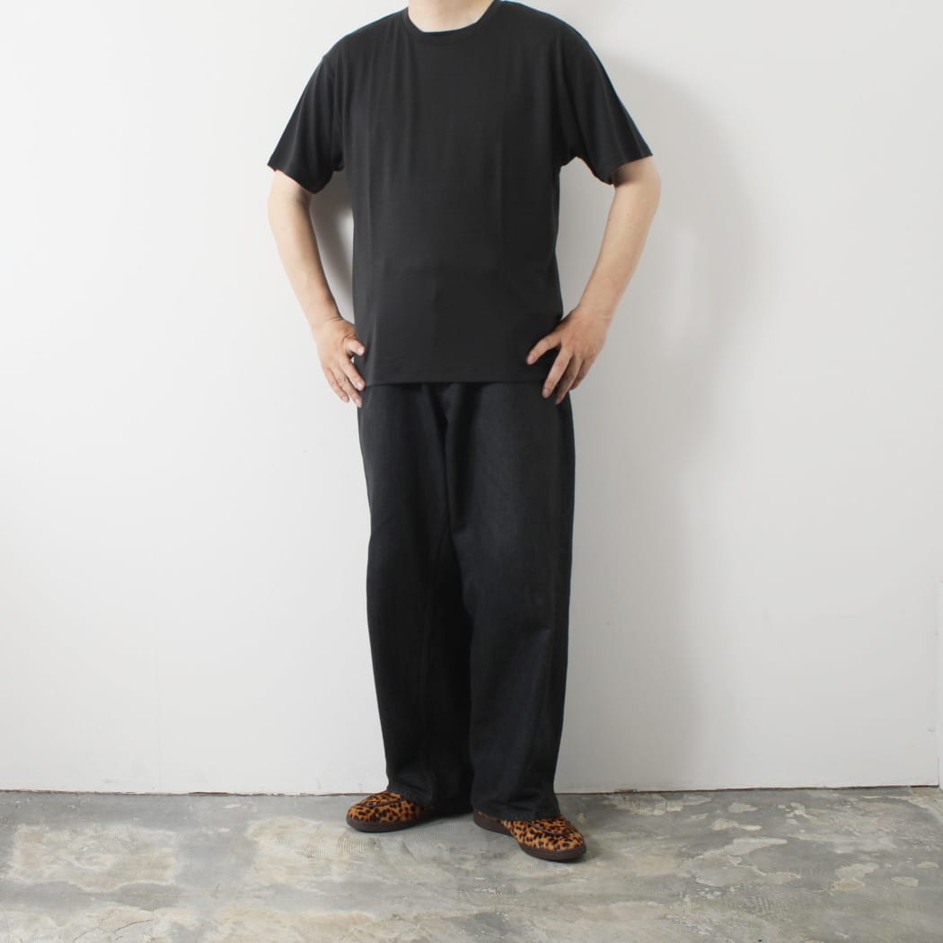 CAPERTICA カペルチカ ウールTシャツ Super140s ウオッシャブルウール ダークネス DARKNESS ダークグレー