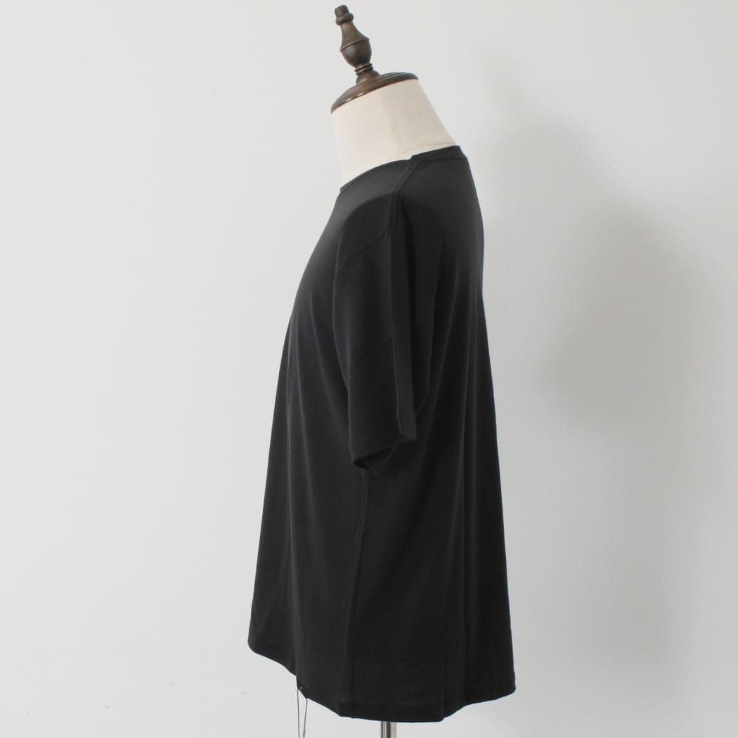 CAPERTICA カペルチカ ウールTシャツ Super140s ウオッシャブルウール ダークネス DARKNESS ダークグレー