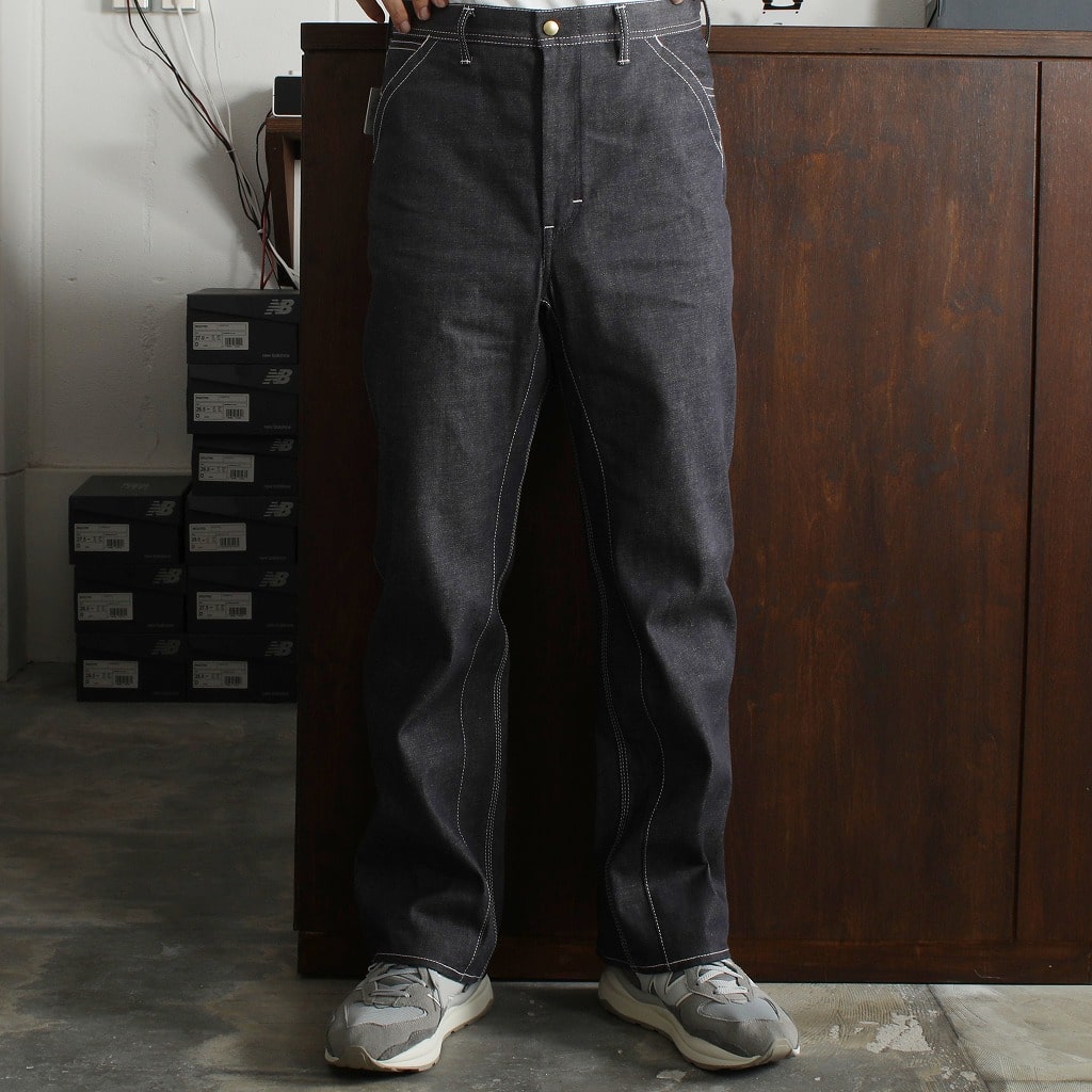 SCYE BASICS サイ ベーシックス ノンウオッシュ ライトウェイトデニム ストレートジーンズ インディゴ  Lightweight Denim Straight Leg Jeans