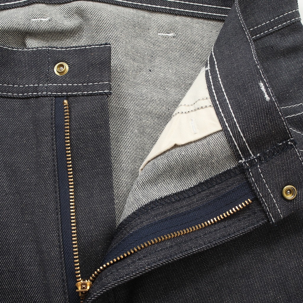 SCYE BASICS サイ ベーシックス ノンウオッシュ ライトウェイトデニム ストレートジーンズ インディゴ Lightweight Denim Straight Leg Jeans