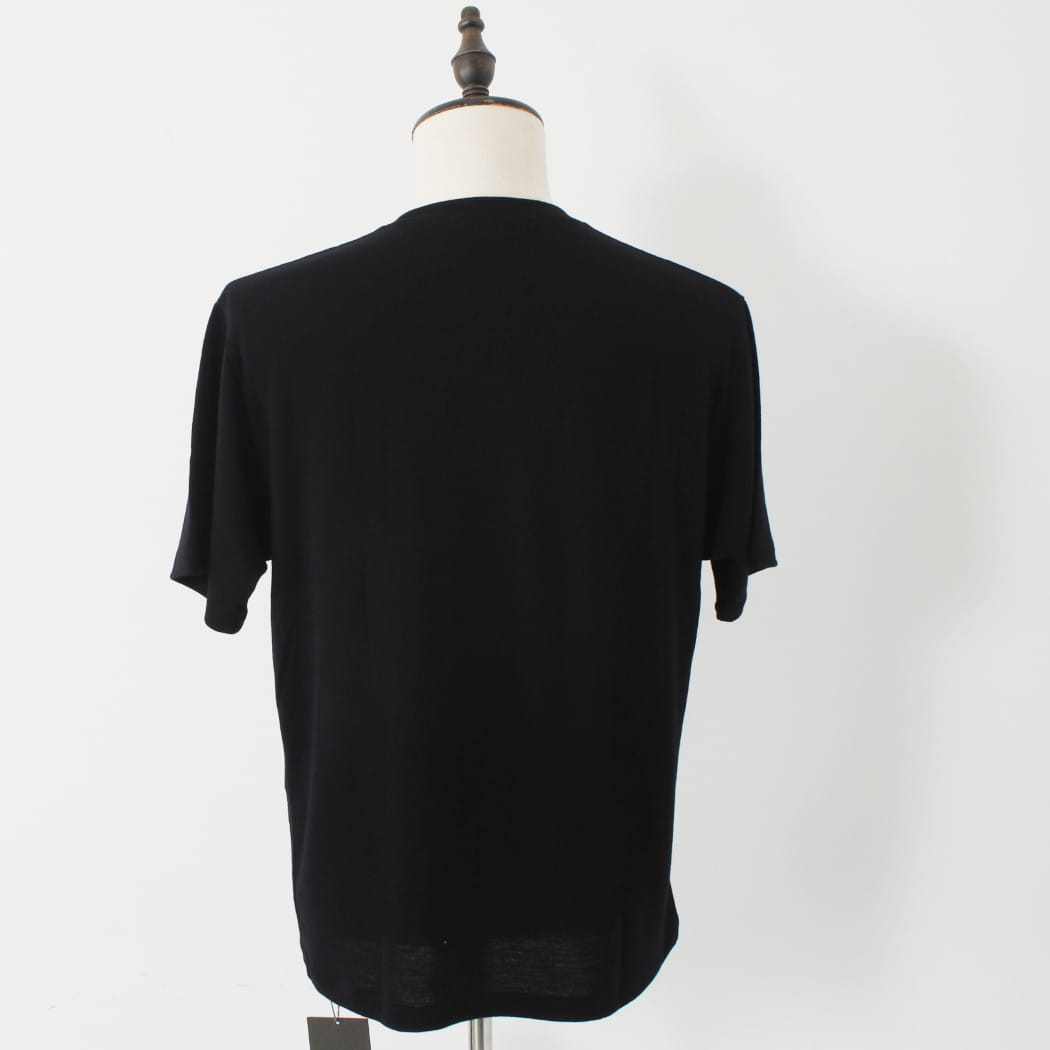 CAPERTICA カペルチカ ウールTシャツ Super140s ウオッシャブルウール MIDNIGHT ダークネイビー