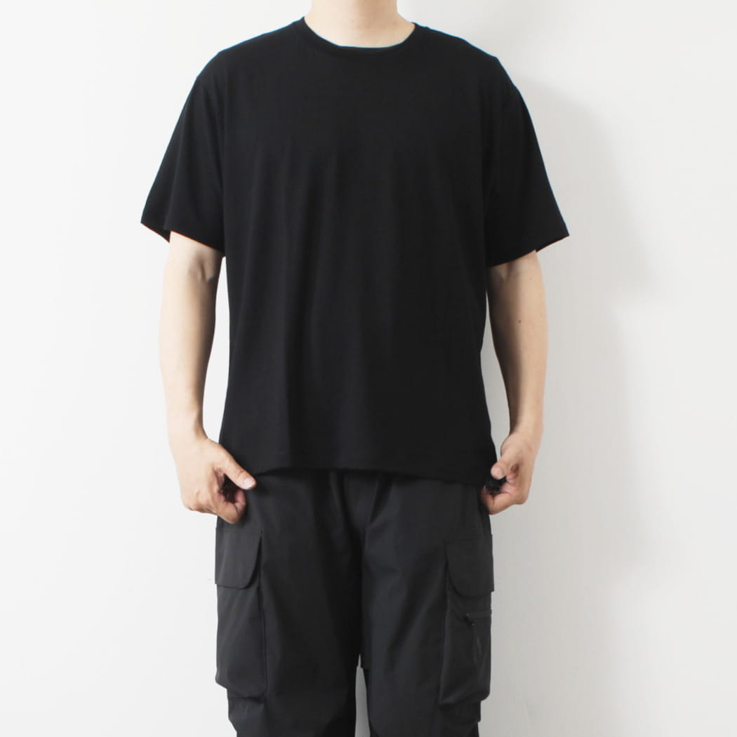 CAPERTICA カペルチカ ウールTシャツ Super140s ウオッシャブルウール MIDNIGHT ダークネイビー