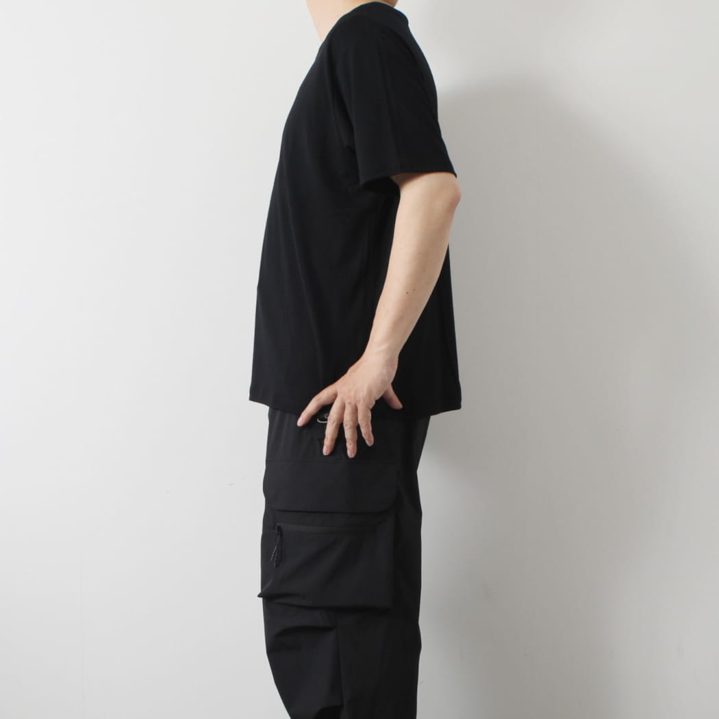 CAPERTICA カペルチカ ウールTシャツ Super140s ウオッシャブルウール MIDNIGHT ダークネイビー