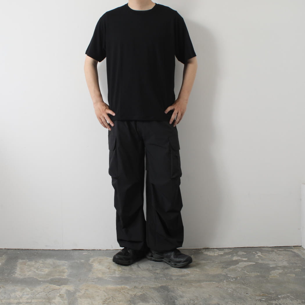 CAPERTICA カペルチカ ウールTシャツ Super140s ウオッシャブルウール MIDNIGHT ダークネイビー