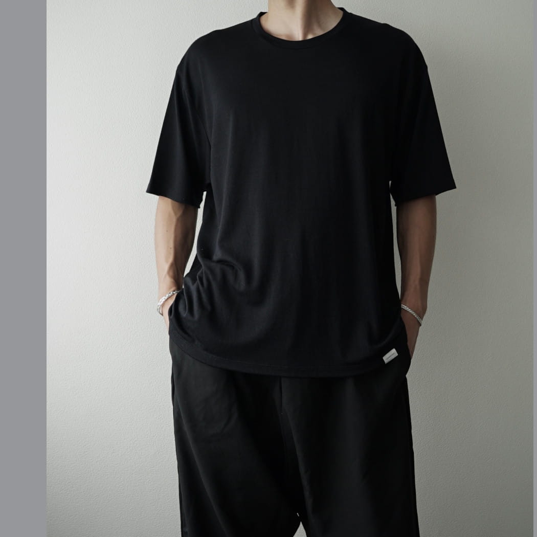 CAPERTICA カペルチカ ウールTシャツ Super140s ウオッシャブルウール MIDNIGHT ダークネイビー