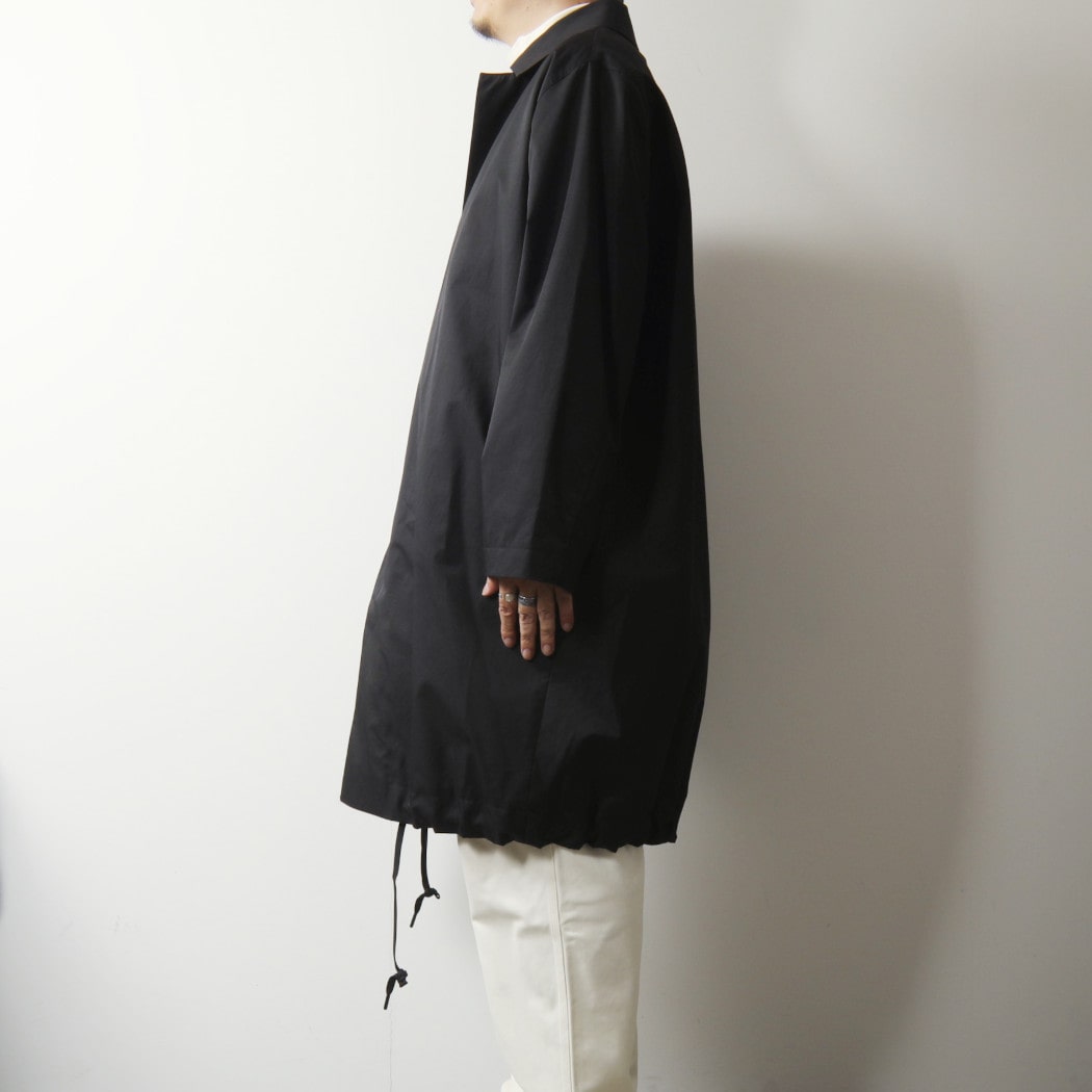 STUDIO NICHOLSON オーバーサイズコート ブラック 新作 STUDIO NICHOLSON スタジオニコルソン メルトンウール オーバー