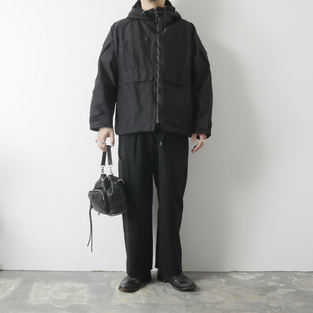 marka マーカ オーガニックコットンシルク高密度タイプライター ECWCS GEN II ジャケット M25A02BL02C ブラック