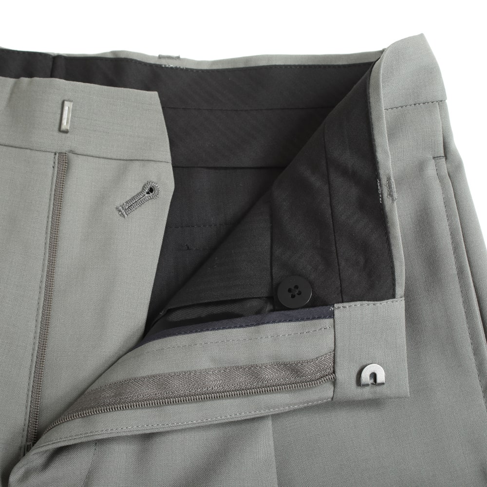 E.TAUTZ イートウツ プリーテッドトラウザーズ PLEATED TAILORED TROUSERS グレー