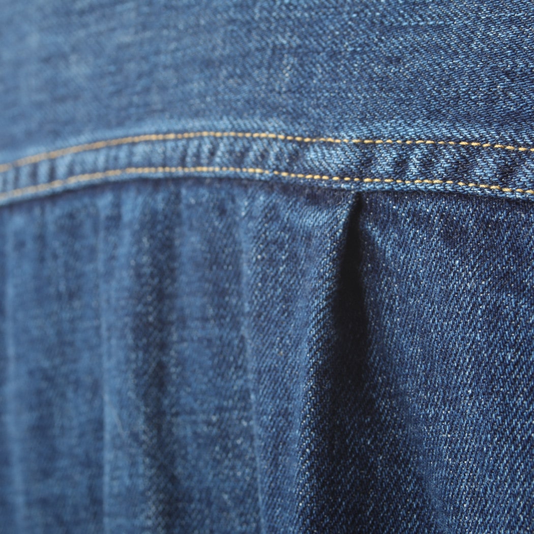 SCYE  BASICS サイベーシックス ウオッシュド デニムジャケット ジージャン 2ndタイプ Selvedge Denim Used Wash Trucker Jacket-2 インディゴ